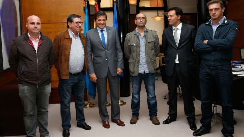 Reuni&oacute;n de Javier Fern&aacute;ndez con sindicatos de Alcoa