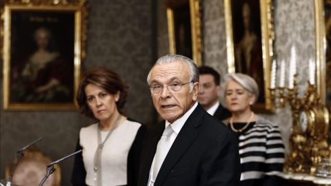  El presidente de la Fundaci&oacute;n "La Caixa", Isidro Fain&eacute;