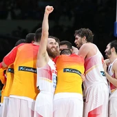 España celebra la victoria frente a Francia España celebra la victoria frente a Francia