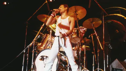 Freddie Mercury, líder del grupo Queen Freddie Mercury, líder del grupo Queen