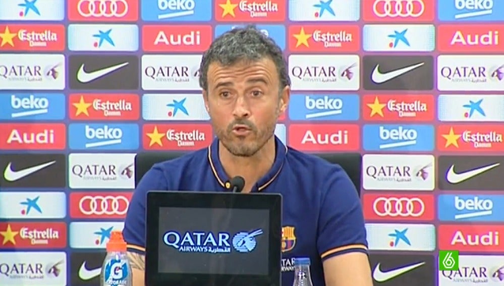 Luis Enrique, en rueda de prensa