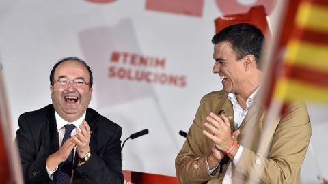 Miquel Iceta y Pedro Sánchez Miquel Iceta y Pedro Sánchez