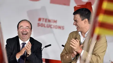 Miquel Iceta y Pedro Sánchez Miquel Iceta y Pedro Sánchez
