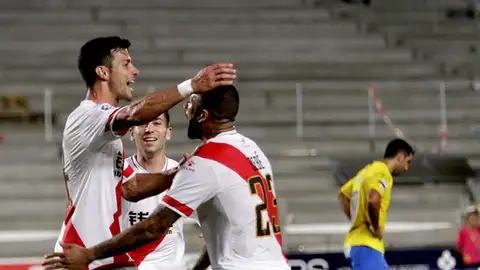 Javi Guerra celebra su gol contra Las Palmas Javi Guerra celebra su gol contra Las Palmas