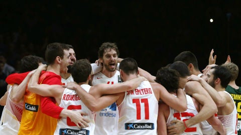 Espa&ntilde;a celebra el Eurobasket 2015