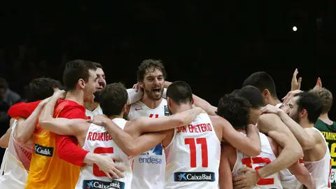 España celebra el Eurobasket 2015 España celebra el Eurobasket 2015