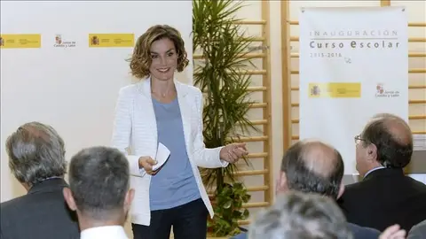 La reina Letizia en la apertura del curso escolar La reina Letizia en la apertura del curso escolar