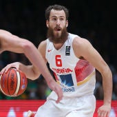 Sergio Rodríguez durante la final del Eurobasket