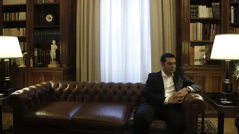 Alexis Tsipras en el palacio presidencial de Atenas Alexis Tsipras en el palacio presidencial de Atenas