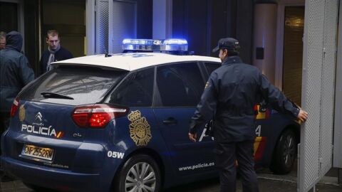 Un coche de la Polic&iacute;a Nacional