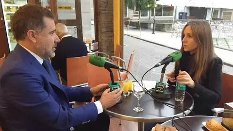 Jacobo Moreira,presidente local del PP Susana Pedreira entrevista a Jacobo Moreira en los desayunos informativos de Onda Cero Pontevedra