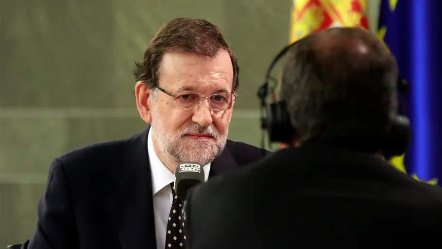 Mariano Rajoy durante su entrevista en Más de uno Mariano Rajoy durante su entrevista en Más de uno
