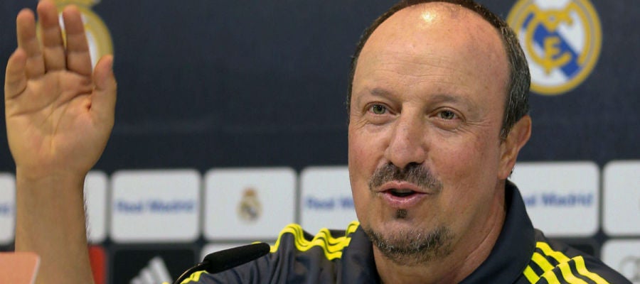 Rafa Benítez, en rueda de prensa Rafa Benítez, en rueda de prensa