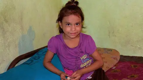 Bhumi, una de las niñas de Chandoliya Bhumi, una de las niñas de Chandoliya