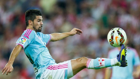 Nolito, en un partido con el Celta