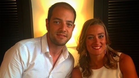 Mireia Belmonte con Ra&uacute;l Granado