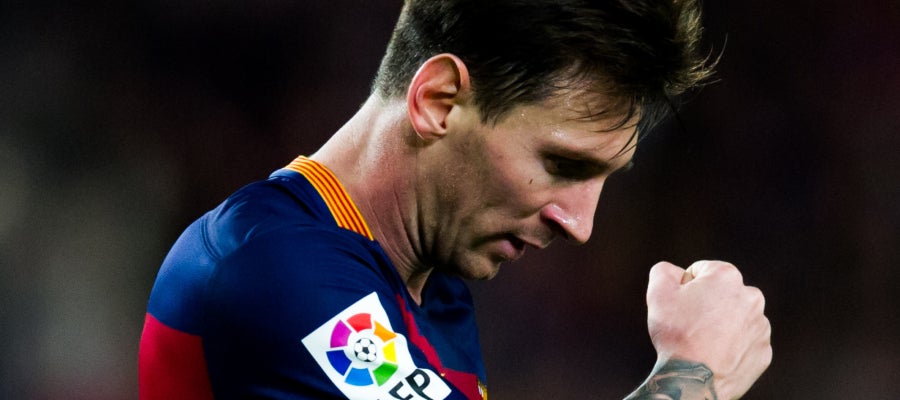 Leo Messi, durante un encuentro con el F.C Barcelona Leo Messi, durante un encuentro con el F.C Barcelona