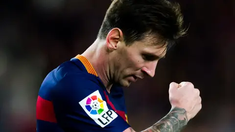 Leo Messi, durante un encuentro con el F.C Barcelona Leo Messi, durante un encuentro con el F.C Barcelona