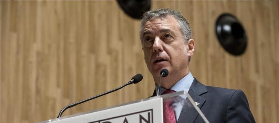 El Lehendakari Iñigo Urkullu ayer en un acto oficial El Lehendakari Iñigo Urkullu ayer en un acto oficial