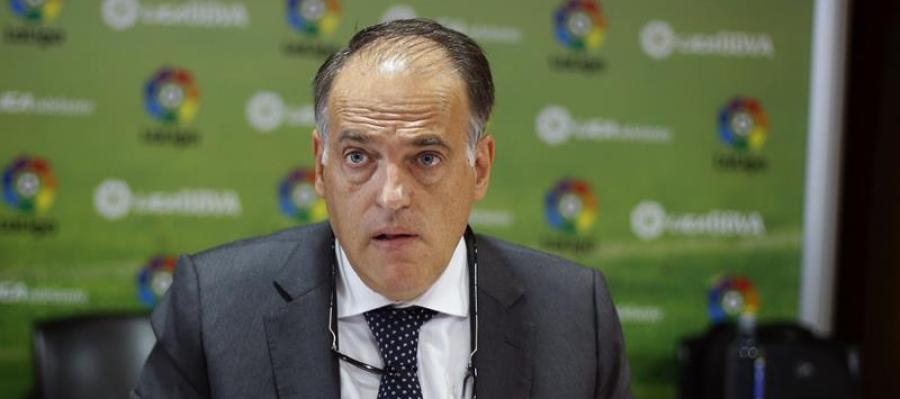 Javier Tebas en la Asamblea de la LFP Javier Tebas en la Asamblea de la LFP