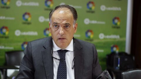 Javier Tebas en la Asamblea de la LFP