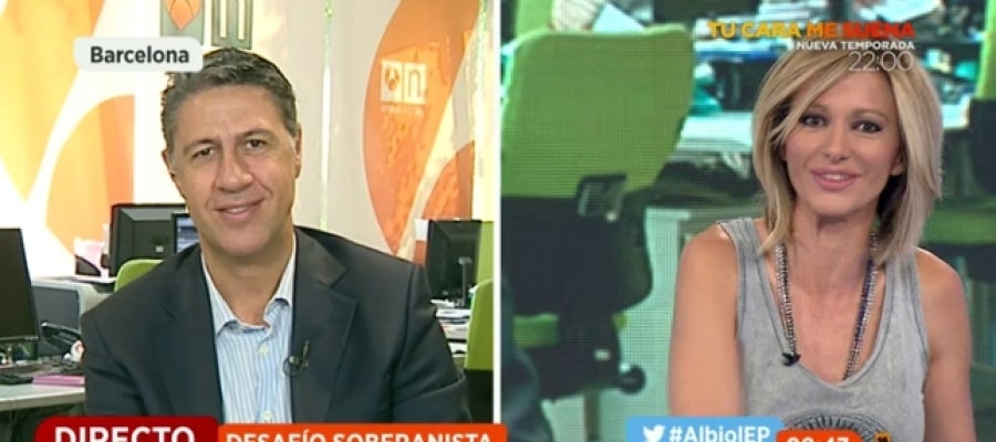 El candidato a la Presidencia de Cataluña, Xavier García Albiol, en Espejo Público El candidato a la Presidencia de Cataluña, Xavier García Albiol, en Espejo Público