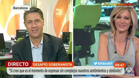 El candidato a la Presidencia de Catalu&ntilde;a, Xavier Garc&iacute;a Albiol, en Espejo P&uacute;blico