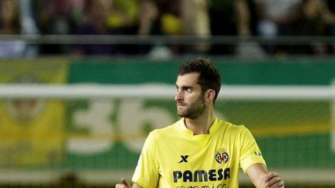 Baptistao celebra su gol frente al Atl&eacute;tico de Madrid