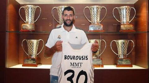 Borousis, durante su etapa en el Real Madrid
