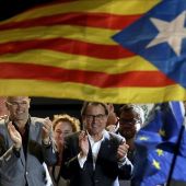 Artur Mas celebra el resultado de Junts Pel sí