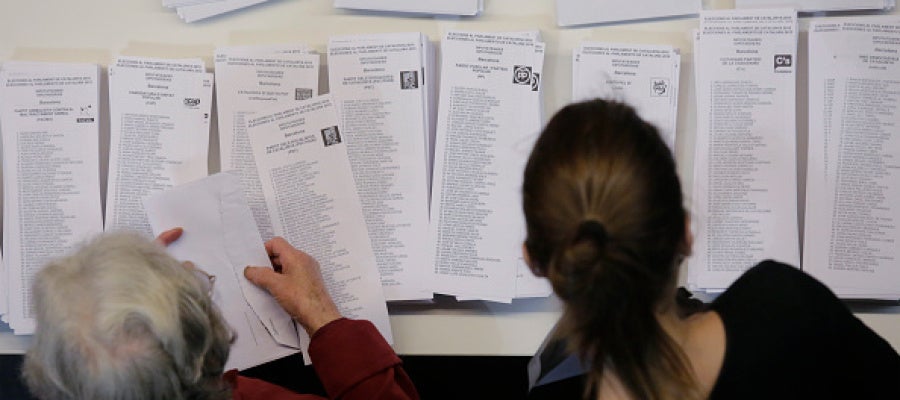Papeletas de las elecciones a la Generalitat de Cataluña Papeletas de las elecciones a la Generalitat de Cataluña
