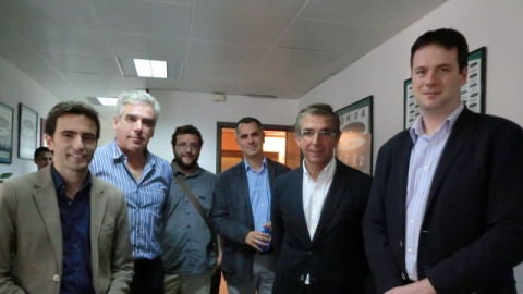 C&eacute;sar D&iacute;az, Pedro Casares, Jos&eacute; Mar&iacute;a Fuentes-Pila, David Gonz&aacute;lez, Antonio Mantec&oacute;n y Miguel Saro, portavoces del ayuntamiento de Santander