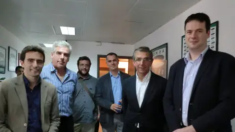 Portavoces Municipales de Santander César Díaz, Pedro Casares, José María Fuentes-Pila, David González, Antonio Mantecón y Miguel Saro, portavoces del ayuntamiento de Santander