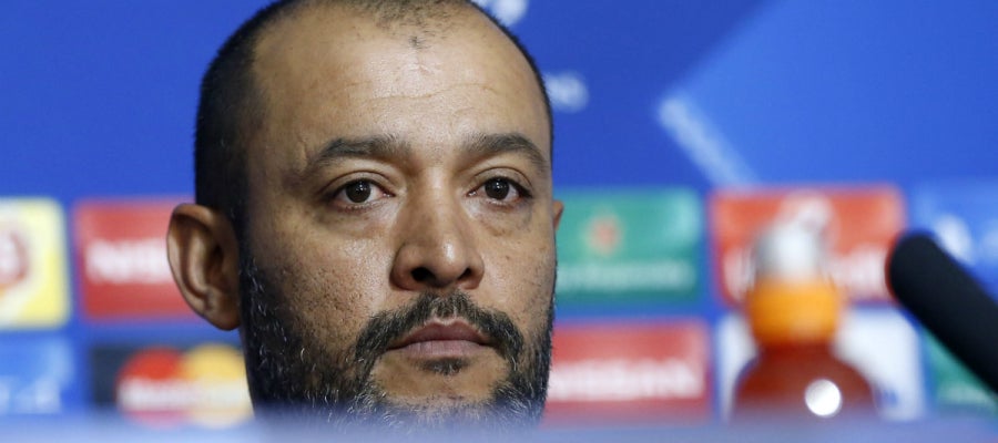 Nuno, durante la rueda de prensa Nuno, durante la rueda de prensa