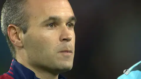 Andrés Iniesta, durante la presentación Andrés Iniesta, durante la presentación