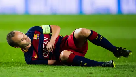 Andrés Iniesta, lesionado Andrés Iniesta, lesionado