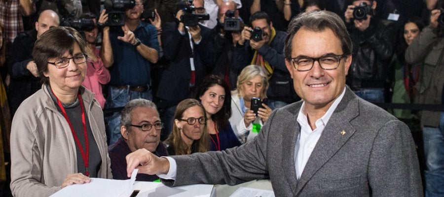 El presidente de la Generalitat, Artur Mas, en el 9N El presidente de la Generalitat, Artur Mas, en el 9N