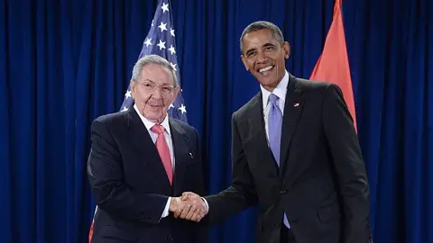 Raúl Castro y Barack Obama en la sede de la ONU Raúl Castro y Barack Obama en la sede de la ONU
