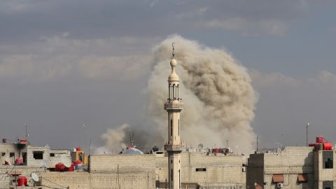 Bombardeo en la ciudad de Homs