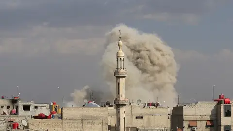 Bombardeo en la ciudad de Homs Bombardeo en la ciudad de Homs