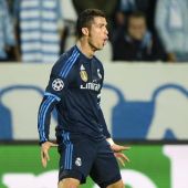 Cristiano Ronaldo celebra uno de sus goles contra el Malmö