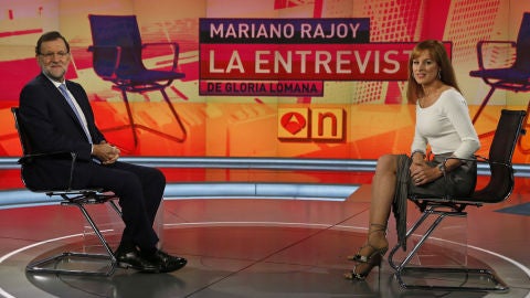 Mariano Rajoy entrevistado por Gloria Lomana en Antena 3