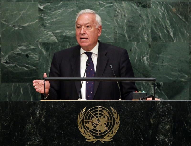 Margallo, sobre Israel y Palestina: "Si queremos que no haya violencia, no se puede mantener el statu quo en la situación actual" Margallo, sobre Israel y Palestina: "Si queremos que no haya violencia, no se puede mantener el statu quo en la situación actual"