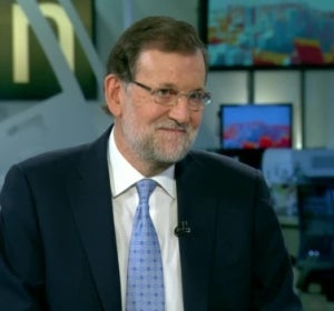 Mariano Rajoy durante la entrevista en Antena 3 Mariano Rajoy durante la entrevista en Antena 3