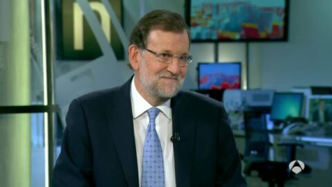 Mariano Rajoy durante la entrevista en Antena 3