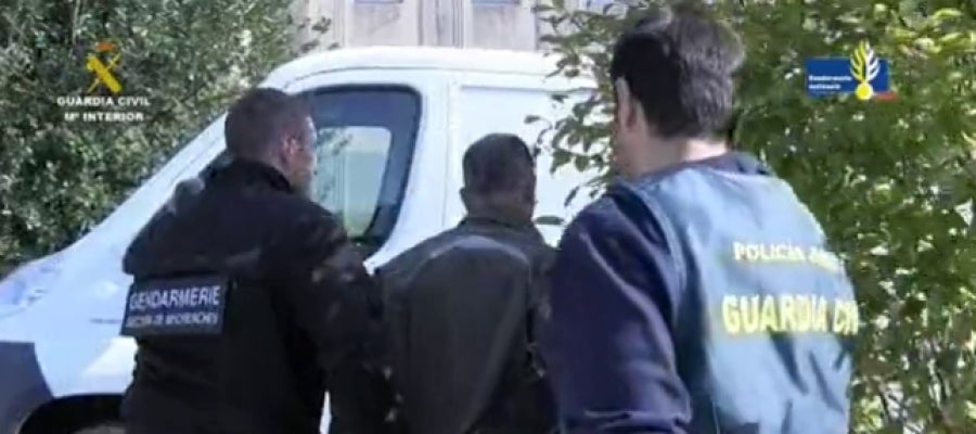 Momento de la detención del presunto asesino de Eva Blanco Momento de la detención del presunto asesino de Eva Blanco