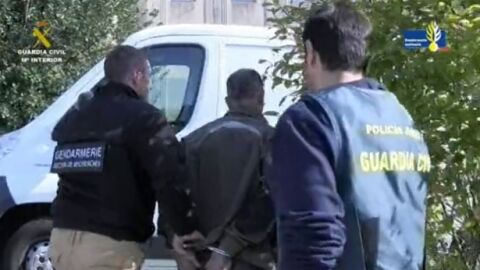 Momento de la detenci&oacute;n del presunto asesino de Eva Blanco