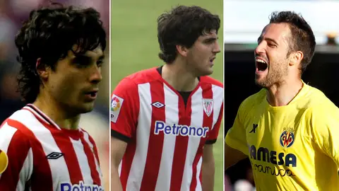 Mikel San José, Xabi Etxeita y Mario Gaspar Mikel San José, Xabi Etxeita y Mario Gaspar