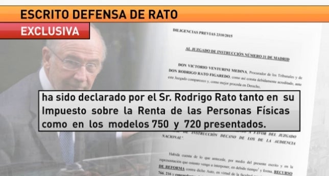 Rato le dirá al juez que todo lo cobrado en el extranjero fue declarado a Hacienda Rato le dirá al juez que todo lo cobrado en el extranjero fue declarado a Hacienda