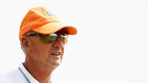 Johan Cruyff, durante un torneo de golf Johan Cruyff, durante un torneo de golf